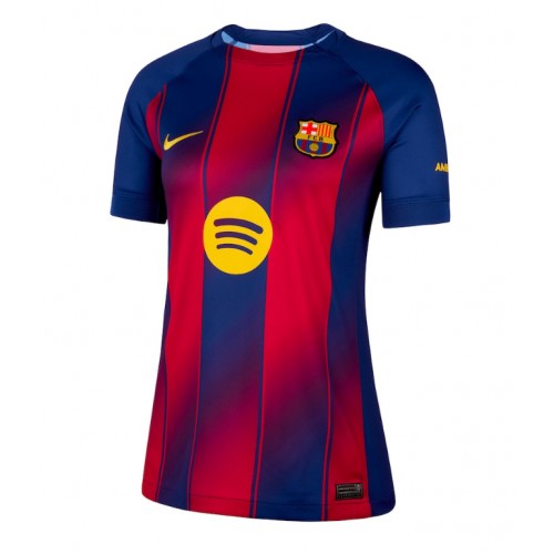 Stroje piłkarskie Barcelona Koszulka Podstawowej dla damskie 2025-26 Krótki Rękaw